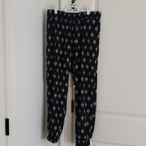 Satin printed joggers